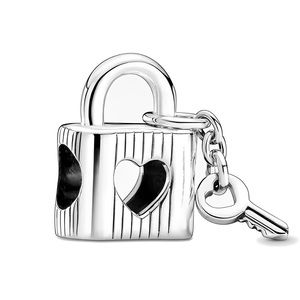 Linx Heart Padlock Dangle Charm